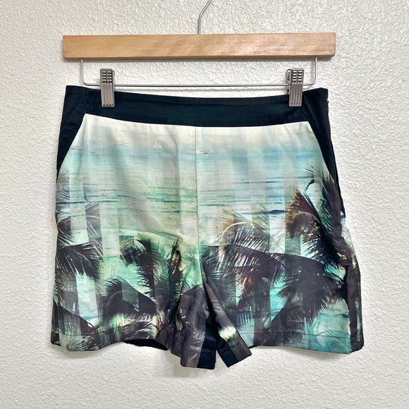 Ted Baker Jasiri Palm Tree Printed Dress Cotton Festival Tropical Beach Shorts - Picture 9 of 11